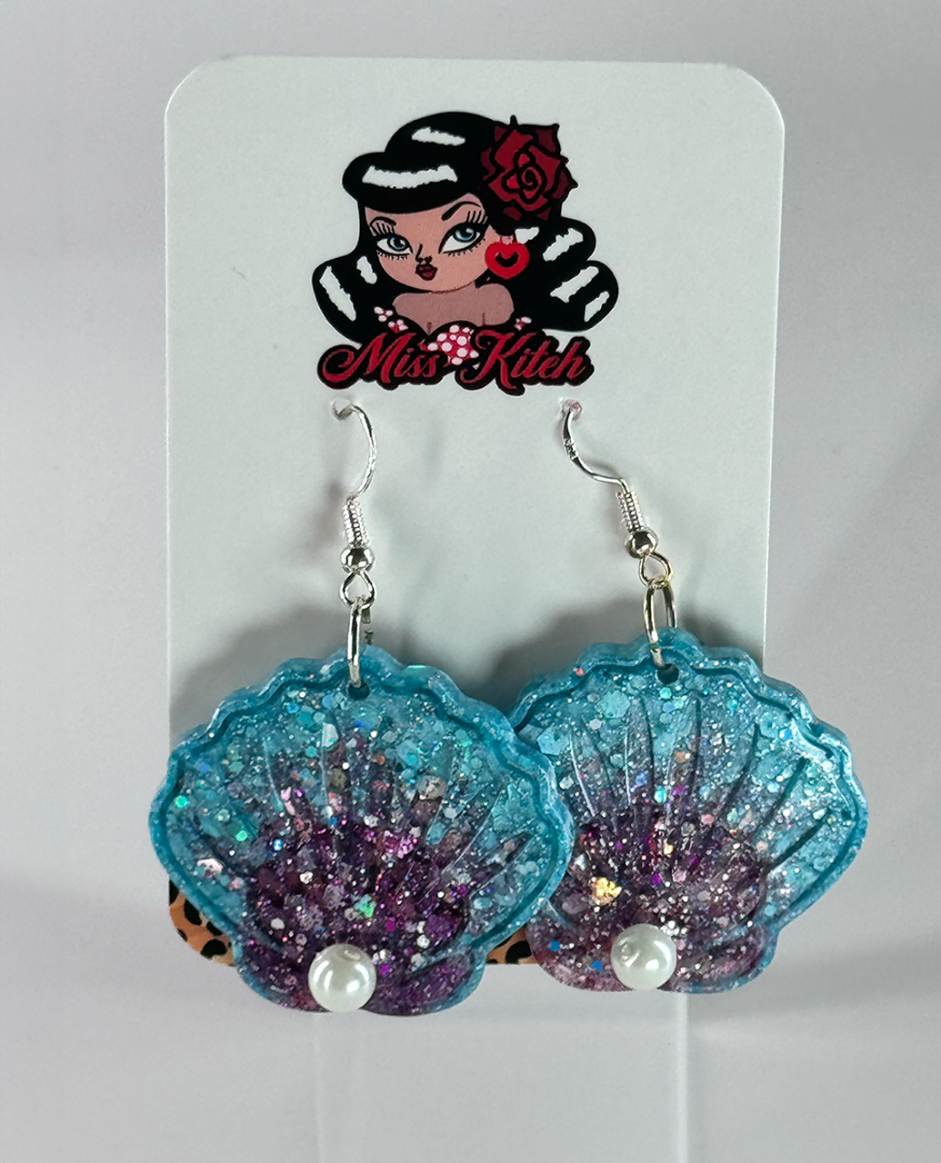 Aqua and Purple Pearl Shell