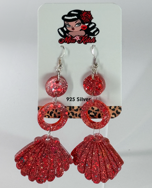 Red Multi Drop Shell