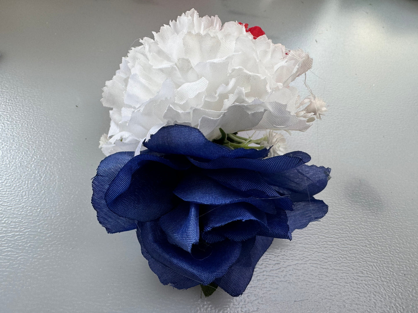 Red, White and Blue ,large mixed flower hair clip. (Copy)
