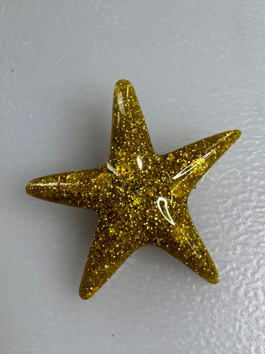 Gold Starfish Brooch