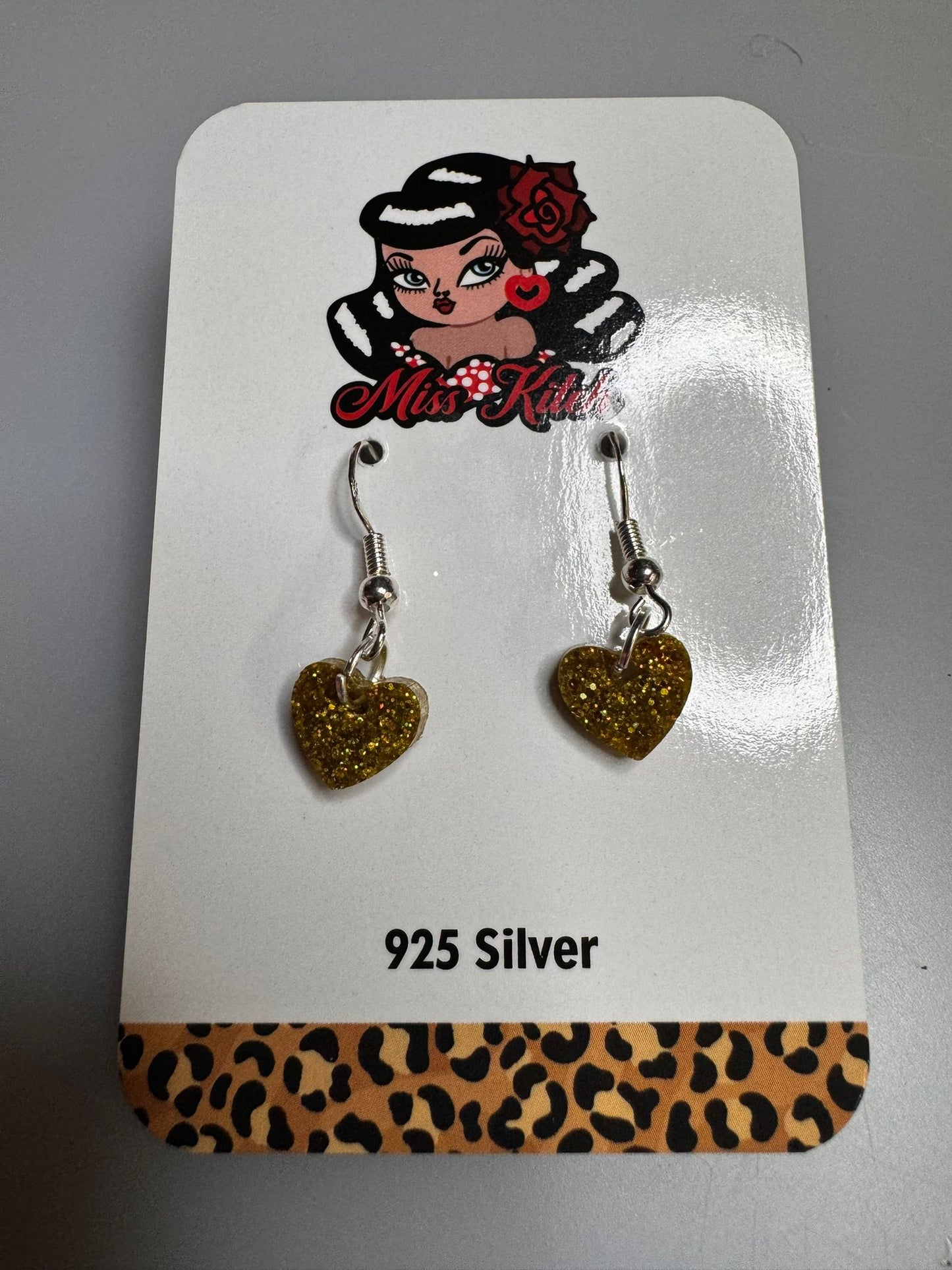 Small Gold Glitter Hearts