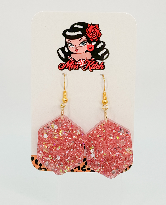 Pink & Gold Hexagon