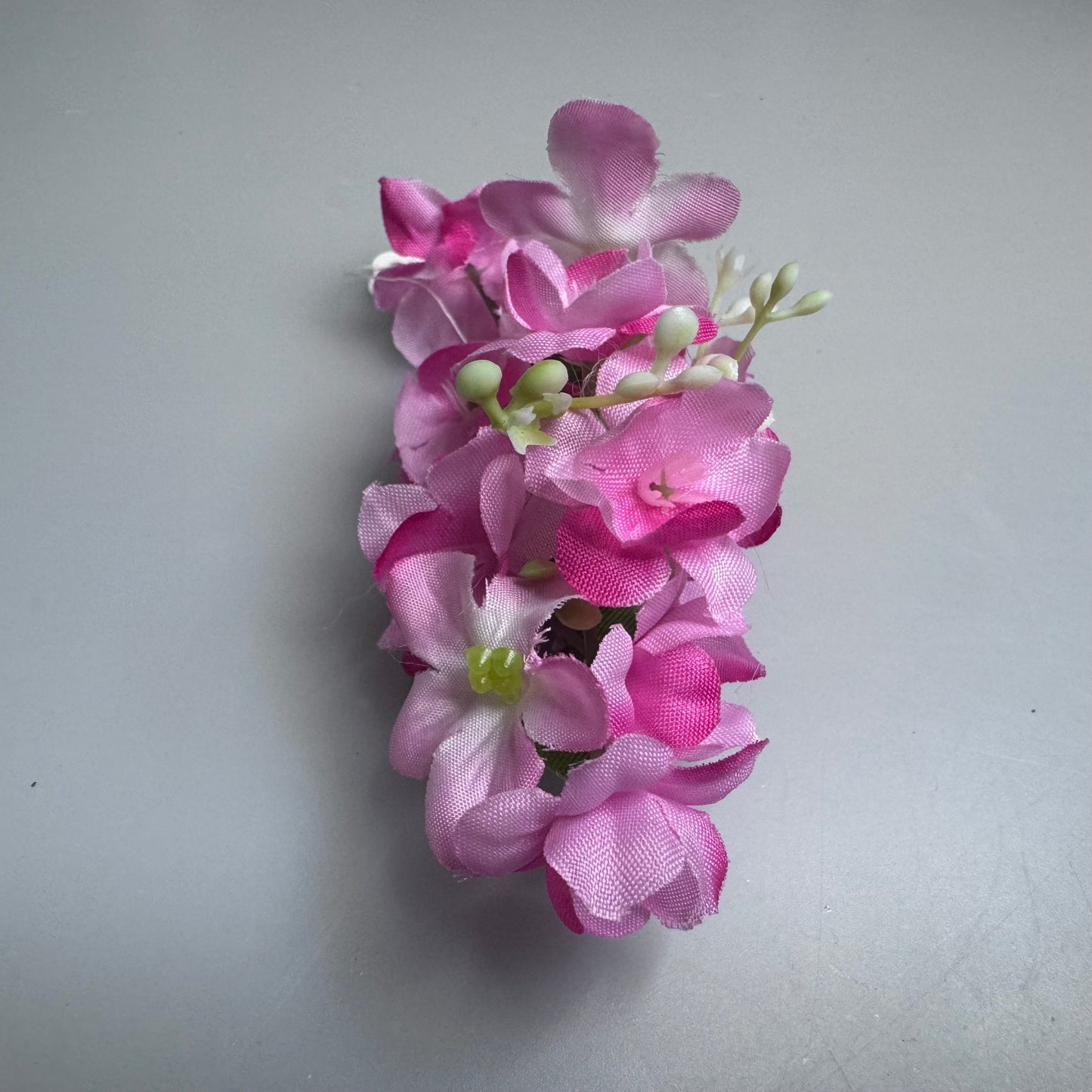 Pink Mixed Blossom Hair Flower Small