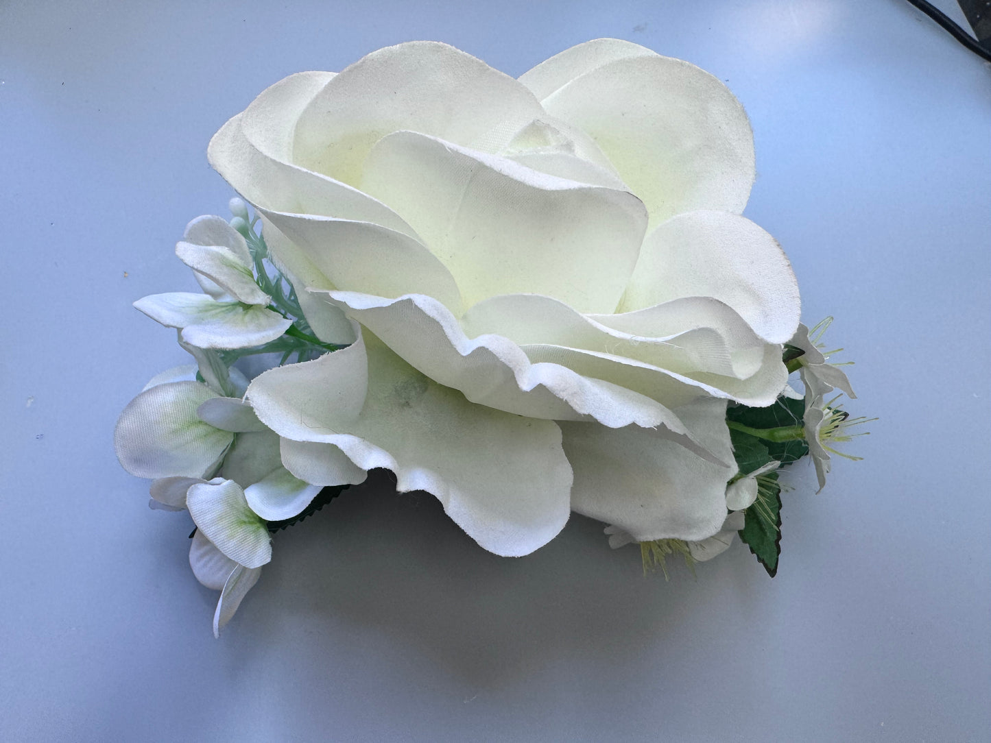 Ivory Bridal Hair Flower Large