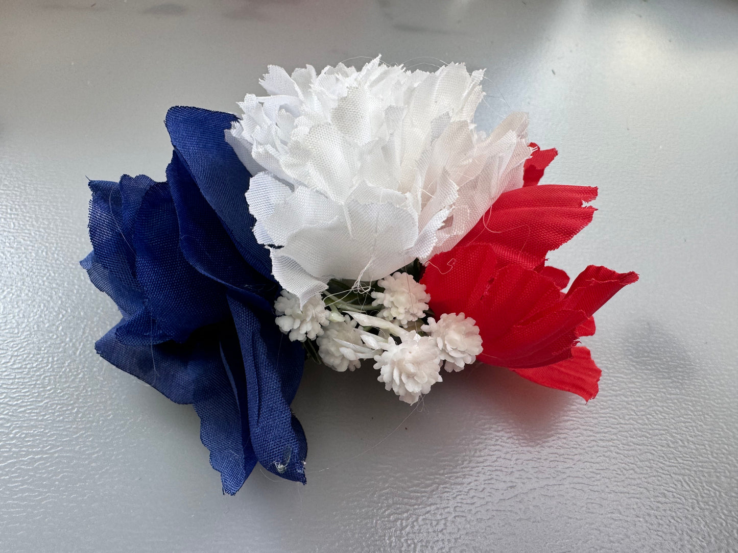 Red, White and Blue ,large mixed flower hair clip. (Copy)
